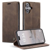 Bolsa Tipo Carteira Caseme 013 Series para iPhone 16 Plus - Café