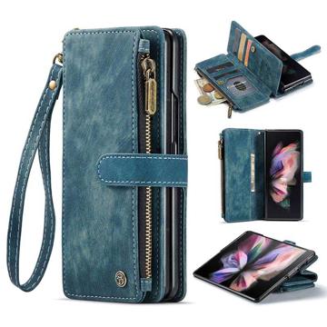 Bolsa Tipo Carteira Caseme C30 Multifuncional para Samsung Galaxy Z Fold4 5G - Azul