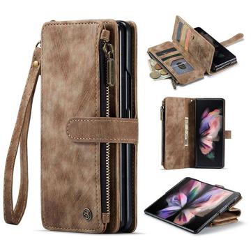 Bolsa Tipo Carteira Caseme C30 Multifuncional para Samsung Galaxy Z Fold4 5G - Castanho