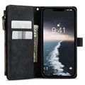Bolsa Tipo Carteira Caseme C30 Multifuncional para iPhone 14 - Preto