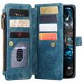 Bolsa Tipo Carteira Multifuncional Caseme C30 para iPhone 14 Max - Azul