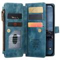 Bolsa Tipo Carteira Multifuncional Caseme C30 para iPhone 14 Pro - Azul