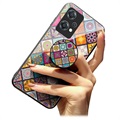 Capa Híbrida Checkered Pattern para OnePlus Nord CE 2 Lite 5G - Mandala Colorida