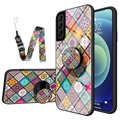 Capa Híbrida Checkered Pattern para Samsung Galaxy S21+ 5G - Mandala Colorida