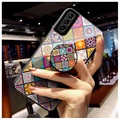 Capa Híbrida Checkered Pattern para Samsung Galaxy S21+ 5G - Mandala Colorida