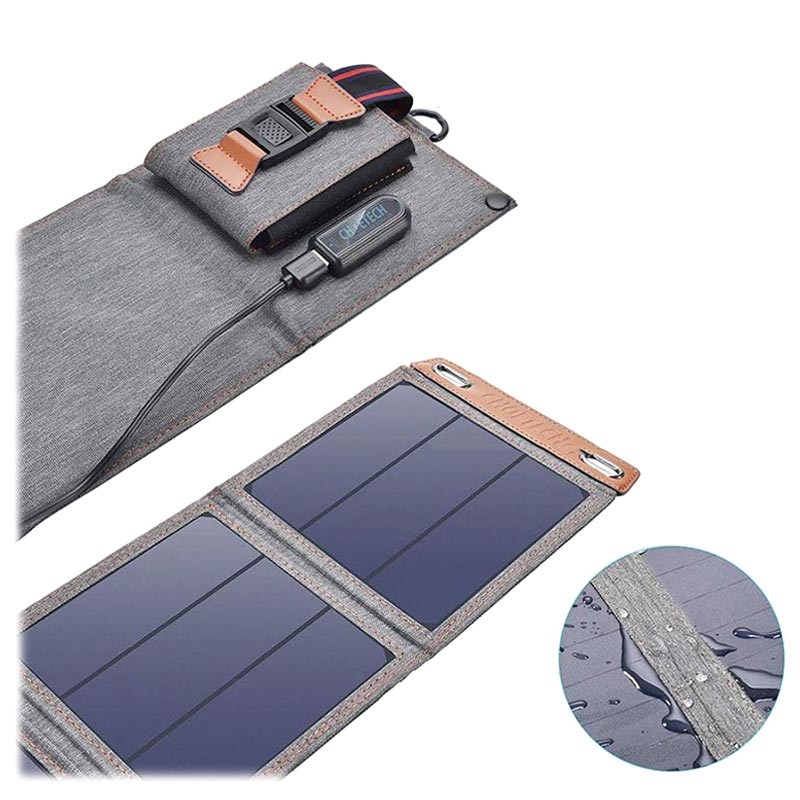 Ounce cleaner Moon Painel Solar Dobrável Choetech - USB, 14W - Preto