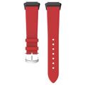 Bracelete de Pele Huawei Band 7 con Fivela Clássica - Vermelho