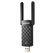 Adaptador USB Wi-Fi 6 de banda dupla Comfast CF-952AX V2 - 1800 Mbps - Preto