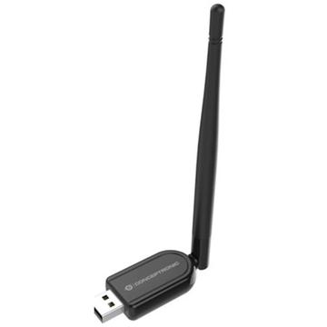 Adaptador USB ABBY de longo alcance Bluetooth 5.1 da Conceptronic com antena externa