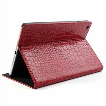 Capa Folio para iPad Air - Crocodilo - Vermelho