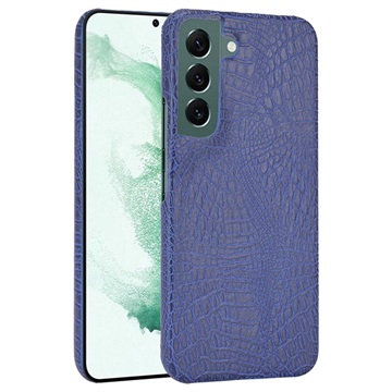 Capa da Série Crocodile para Samsung Galaxy S22 5G - Azul
