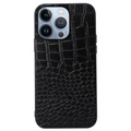 Capa Híbrida Crocodile Series para iPhone 14 Pro Max - Preto