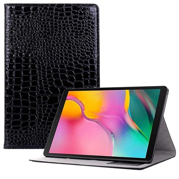 Bolsa Fólio para Samsung Galaxy Tab S5e - Crocodilo - Preto