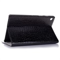 Bolsa Fólio para Samsung Galaxy Tab S5e - Crocodilo - Preto