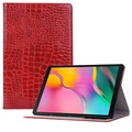 Bolsa Fólio para Samsung Galaxy Tab S5e - Crocodilo - Vermelho