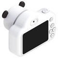 Câmara Fotográfica Digital Infantil Lente dupla Cute Zoo - 20MP - Panda
