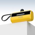 Cyke X3 Lightning Power Bank com cabos USB-C e USB-A - 5000mAh - Amarelo