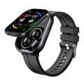 D12 Smartwatch 2 em 1 com auscultadores sem fios com clip - Bracelete de silicone