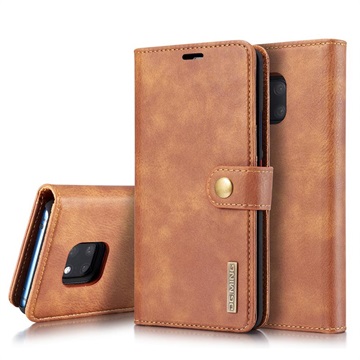 Capa tipo Carteira DG.Ming 2-em-1 para Huawei Mate 20 Pro - Castanho
