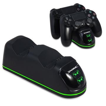 DOBE TP4-889 Base de carregamento com suporte duplo para controlador Dualshock PS4 / PS4 Slim / PS4 Pro