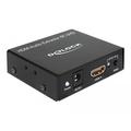 Extrator de áudio HDMI DeLock - 4K @ 30Hz - Preto