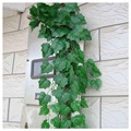 Folhas de Hera Planta Artificial Decorativa - 2m - Verde