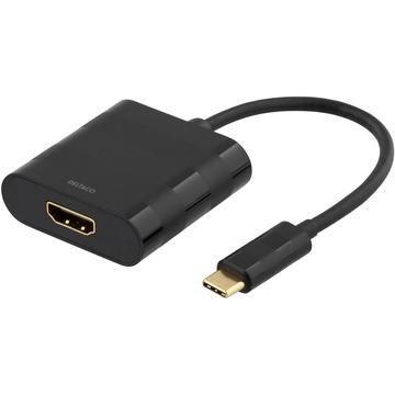 Adaptador USB-C para HDMI Deltaco - 4K/60Hz - Preto