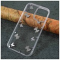 Capa de TPU Diamond Decor para iPhone 13 Mini - Borboletas