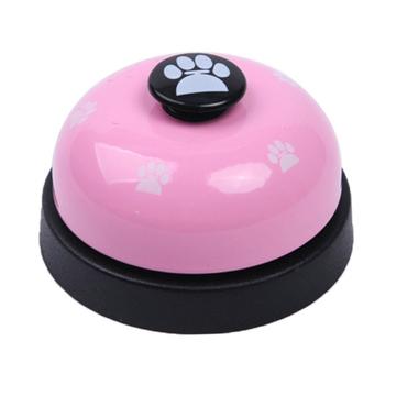 Sino de animal de estimação para jantar/ Campainha interactiva de treino para cães - Rosa