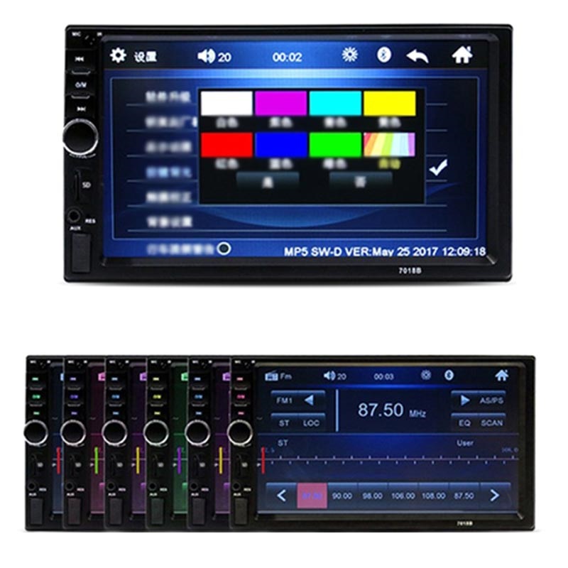 Double Din Touchscreen Bluetooth Car Stereo with Remote Control 7