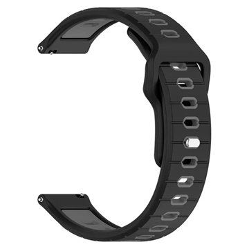 Bracelete em Silicone para Garmin Vivoactive 6 - Preto / Cinzento