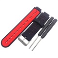 Bracelete em Silicone para Garmin Forerunner 235/630/735 - Vermelho / Preto