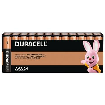 Pilhas alcalinas Duracell Basic LR03/AAA - 24 unidades