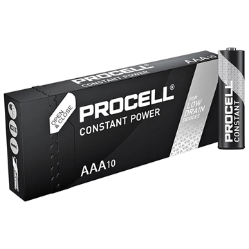 Pilhas alcalinas Duracell Procell LR03/AAA 1200mAh - 10 unidades