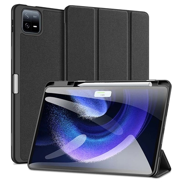 Bolsa tipo Folio Smart Tri-fold Dux Ducis Domo para Xiaomi Pad 6/Pad 6 Pro - Preto