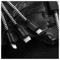 Cabo USB-C Dux Ducis K-ONE microUSB, Lightning - 2.4A, 1.2m