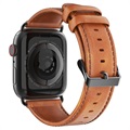 Bracelete de Couro Dux Ducis para Apple Watch Series 7/SE/6/5/4/3/2/1 - 41mm/40mm/38mm - Castanho