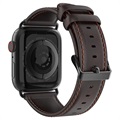 Dux Ducis Apple Watch Series SE/6/5/4/3/2/1 Leather Strap - 42mm, 44mm - Coffee