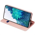 Capa Flip Dux Ducis Skin Pro para Samsung Galaxy S20 FE - Rosa Dourado