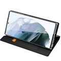 Bolsa Tipo Flip Dux Ducis Skin Pro para Samsung Galaxy S22 Ultra 5G – Preto