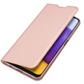 Bolsa tipo Flip Dux Ducis Skin Pro para Samsung Galaxy A22 5G, Galaxy F42 5G - Cor-de-Rosa