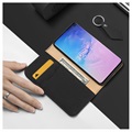 Bolsa tipo Carteira de Pele Dux Ducis Wish para Samsung Galaxy S10 - Preto