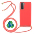 Capa Linha Eco Saii com Alça para Samsung Galaxy S21+ 5G - Vermelho