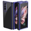 Capa Electroplated Frame para Samsung Galaxy Z Fold3 5G - Azul