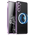 Capa Híbrida Galvanizada Magnética para Samsung Galaxy S23+ 5G - Púrpura