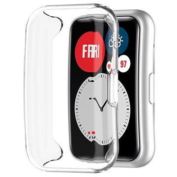 Capa TPU Galvanizado para Huawei Watch Fit - Transparente
