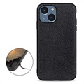 Capa de Couro Elegante para iPhone 14 Max - Preto