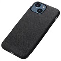 Capa de Couro Elegante para iPhone 14 Max - Preto