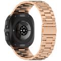 Elegante Bracelete em Aço Inoxidável para Samsung Galaxy Watch Ultra 2024/2025 - Rosa dourado