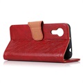 Bolsa Tipo Carteira Elegant para Samsung Galaxy Xcover 5 - Vermelho